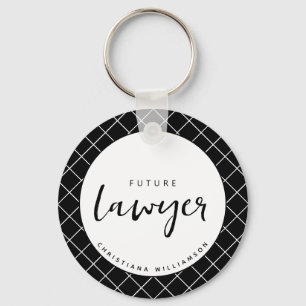 Llavero Patrón elegante de cheques de abogados futuros per