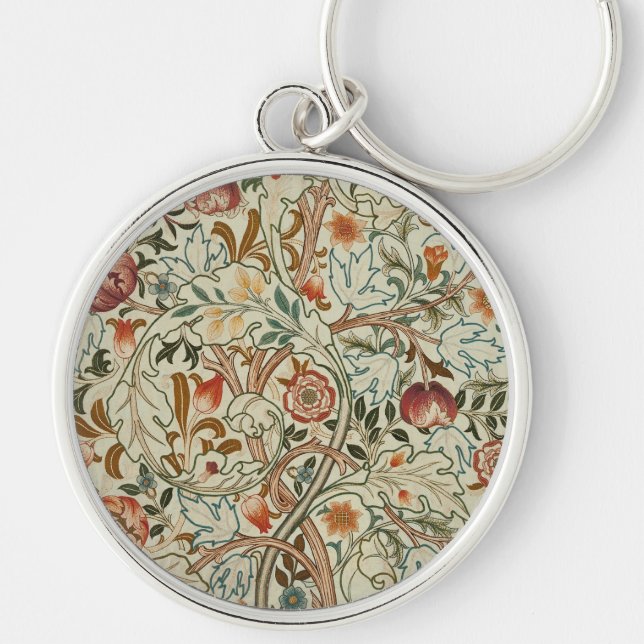 Llavero Patrón floral de William Morris Acanthus Embroider (Frente)