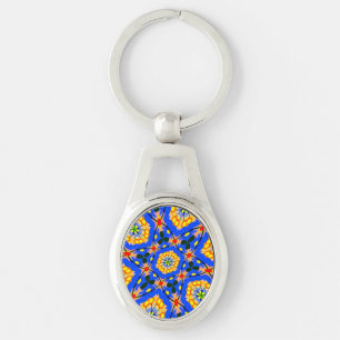 Llavero Patrón floral estético