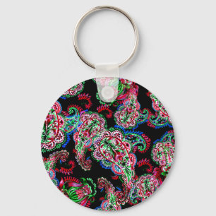 Llavero Patrón Floral Paisley, Origen Étnico.