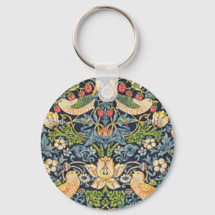 Llavero Patrón floral William Morris Strawberry Thief