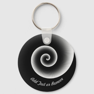 Llavero Patrón genial negro personalizado
