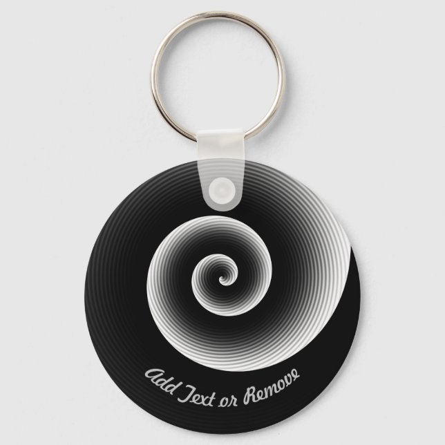 Llavero Patrón genial negro personalizado   (Anverso)