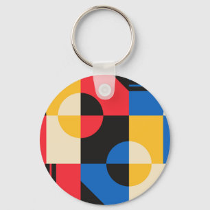 Llavero Patrón geométrico de Bauhaus