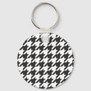 Llavero Patrón gris, negro y blanco sin soldadura