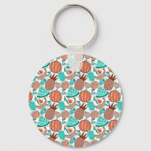 Llavero Patrón ininterrumpido de frutas Patrón de superf