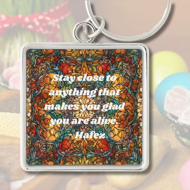 Llavero Patrón Mosaico personalizado Regalo de Año Nuevo p (Custom Mosaic Pattern Nowruz Persian New Year Gift)