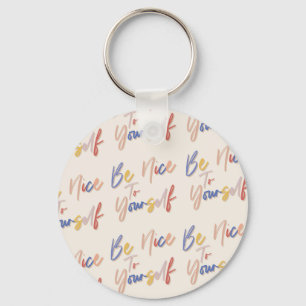 Llavero Patrón Motivacional dibujado a mano colorida