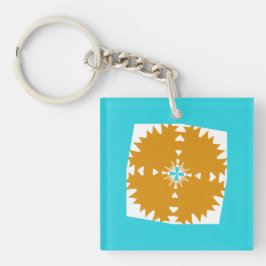 Llavero Patrón multicolor de las vibraciones del suroeste