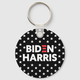 Llavero Patrón negro de estrellas blancas Biden / Harris
