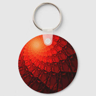 Llavero Patrón rojo fractal