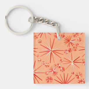 Llavero Patrón sputnik de mediados de siglo, sombras de co