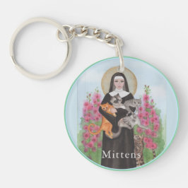 Llavero Patrón St. of Cats Keychain Memorial Your Text