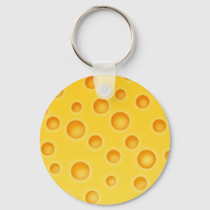 Llavero Patrón suizo de textura con queso Cheezy