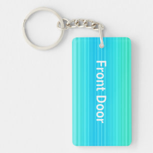 Llavero Patrón verde azul turquesa Pastel personalizado