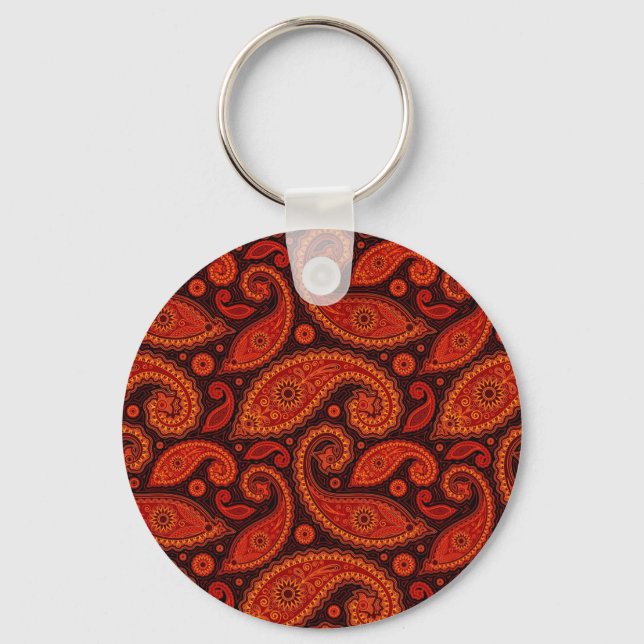 Llavero Patrones de paisley de swirl de bown Funda-Mate iP (Anverso)