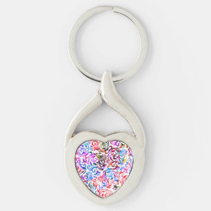 Llavero Patrones florales coloridos y lindos funda Case-Ma