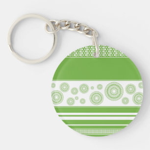 Llavero Patrones, franjas y círculos: vegetación Pantone 2