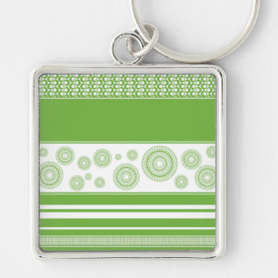 Llavero Patrones, franjas y círculos: vegetación Pantone 2