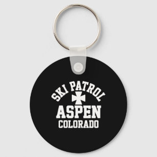 Llavero Patrulla de Esquí Aspen Colorado Esquí y Snowboard