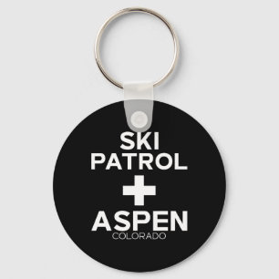 Llavero Patrulla de esquí de época Aspen T Shirt Snowboard