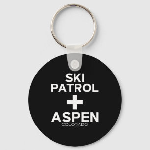 Llavero Patrulla de esquí de época Aspen T Shirt Snowboard