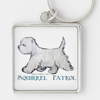 Llavero Patrulla de la ardilla de Westie