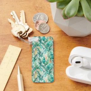 Llavero Pattern Boho Banana Leaves