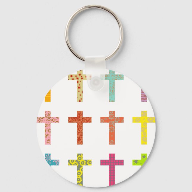 Llavero Patterned Crosses (Anverso)