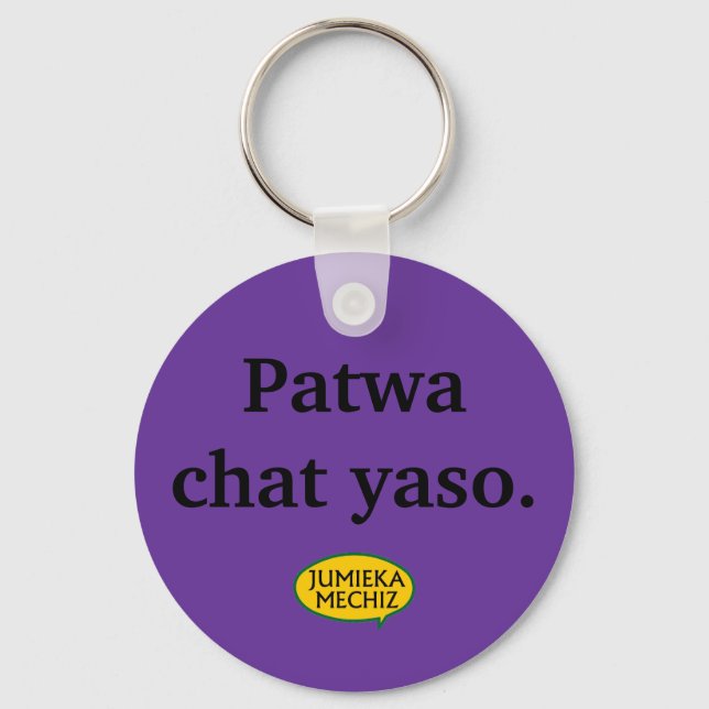 Llavero Patwa chat yaso (Anverso)