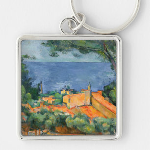 Llavero Paul Cezanne - L'Estaque con techos rojos