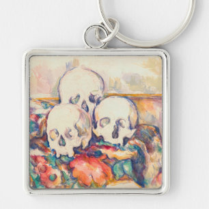 Llavero Paul Cezanne - Los tres cráneos acuarela