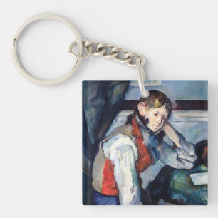 Llavero Paul Cezanne - Niño con Chaleco Rojo