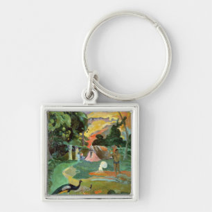 Llavero Paul Gauguin Matamoe o, Paisaje con pavos reales