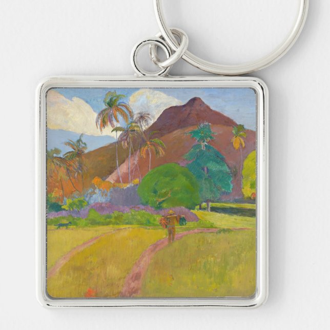 Llavero Paul Gauguin - Paisaje Tahitiano (Frente)