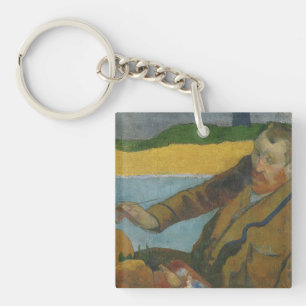 Llavero Paul Gauguin Vincent van Gogh pintando girasoles