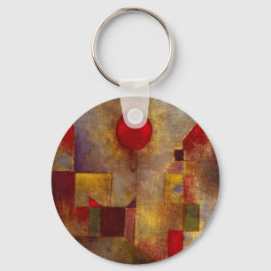 Llavero Paul Klee Globo Rojo Arte Abstracto Colorido 