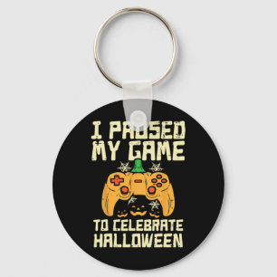 Llavero Pausa mi juego Halloween Gamer Gaming Costume Boys