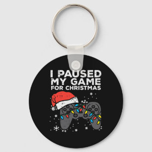 Llavero Pausa mi juego Navidades Gamer Xmas Hombres Niños
