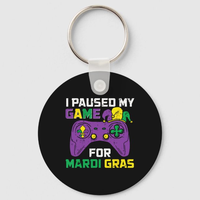 Llavero Pausa Mi Juego Para El Control De Videojuegos Mard (Anverso)