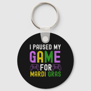 Llavero Pausa Mi Juego Para El Videojuego Mardi Gras