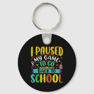 Llavero Pausar Mi Juego Para Ck To School Student First Gr