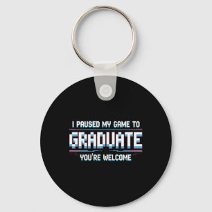 Llavero Pausé mi juego para graduarme Divertido graduado d