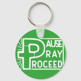 LLAVERO PAUSE PRAY PROCEED
