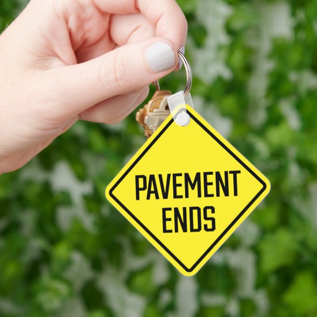 Llavero Pavements End Metalizado Square Keychain (Mano)