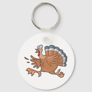 Llavero pavo asustado gracioso