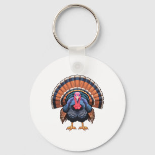 Llavero Pavo silvestre