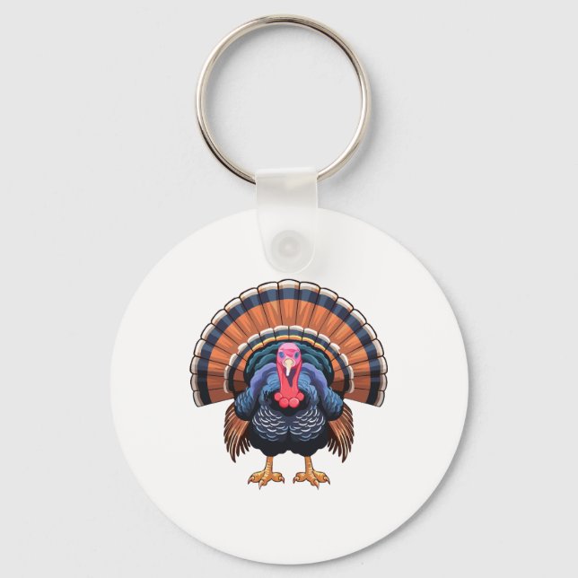 Llavero Pavo silvestre (Anverso)