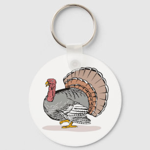 Llavero pavo silvestre