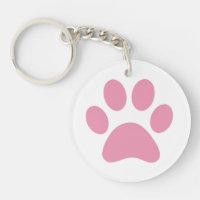 Paw Print Keychain